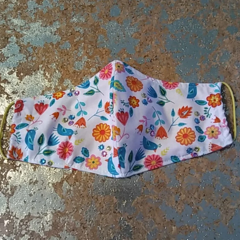 WOMEN’S “FLORA AND FAUNA” COTTON FACE MASK